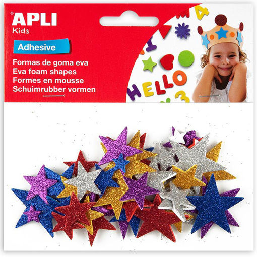 Picture of SELF ADHESIVE STAR GLITTERS - 50PK